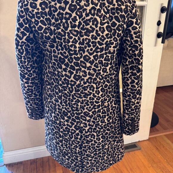 NEW! with tags Anthropologie Longline Leapord Blazer size 0 - Picture 3 of 9